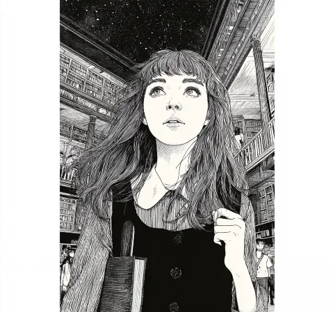 读者在手机上浏览漫画封面与更新列表